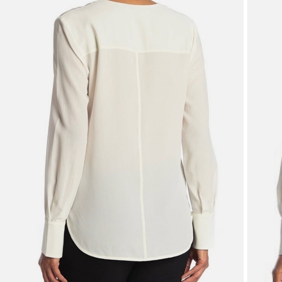 THAKOON Ivory Silk Wrap Blouse - Picture 3 of 8